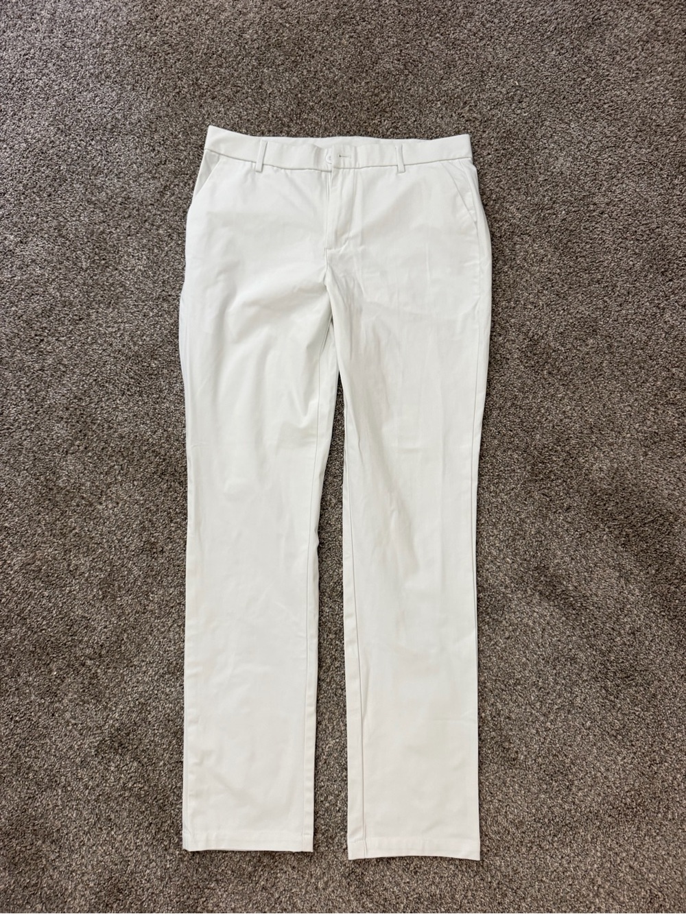 Snowten - Men's Slim White Chino Pants